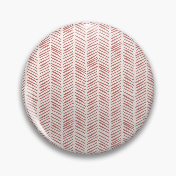 Artikelvorschau, Herringbone Handdrawn - Korallenton auf Alabasterweiß entworfen und verkauft von NolkDesign.