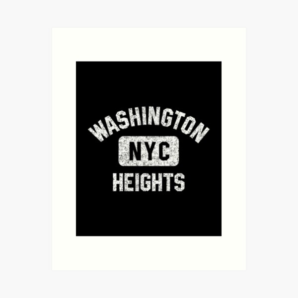 Artikel-Vorschau von Washington Heights NYC Gym Style Distressed White Print, designt und verkauft von helenratnerer.
