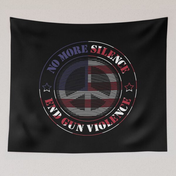 Item preview, No More Silence End Gun Violence | Gun Violence Awareness | Texas | Gun Control designed and sold by DrawingBoard.
