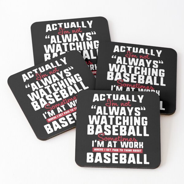 Item preview, I'm Not Always Watching Baseball Sticker designed and sold by kerritoniap2g.