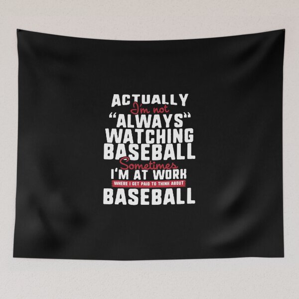 Item preview, I'm Not Always Watching Baseball Sticker designed and sold by kerritoniap2g.