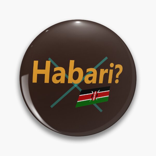Item preview, Habari (hello in Swahili) abstract design designed and sold by lobodelnoir.