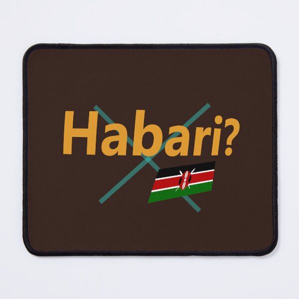 Item preview, Habari (hello in Swahili) abstract design designed and sold by lobodelnoir.