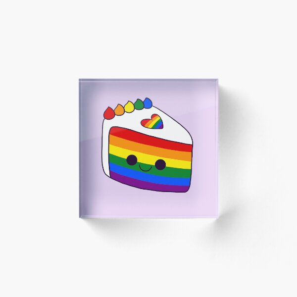 Item preview, kawaii pride sliced cake designed and sold by kittybox.