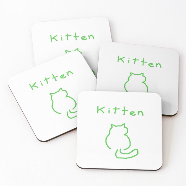 Item preview, Green drawing of a cat designed and sold by Grzegorz Majerski.