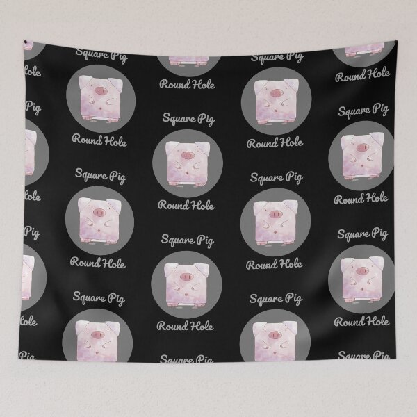 Item preview, Square Pig Round Hole designed and sold by Paulele.