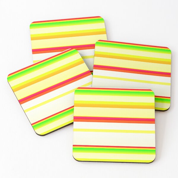 Item preview, Yellow red green striped   designed and sold by lausn.