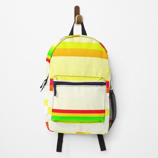 Item preview, Yellow red green striped designed and sold by lausn.