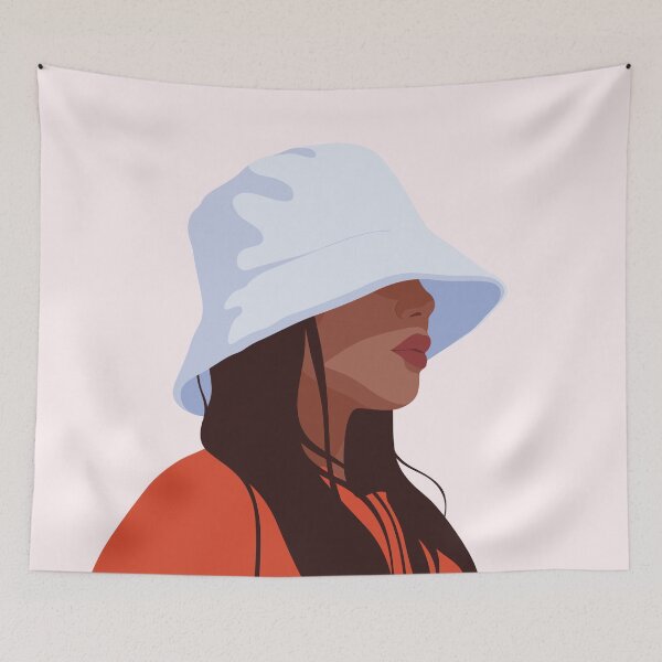 Item preview, Girl With BucketHat designed and sold by zykydesigns.