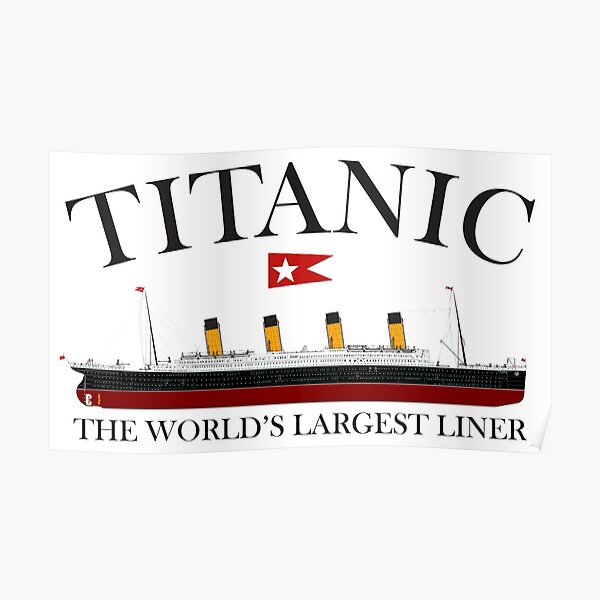 Titanic. 1912, RMS Titanic, Cruise, Ship, Disaster. Poster