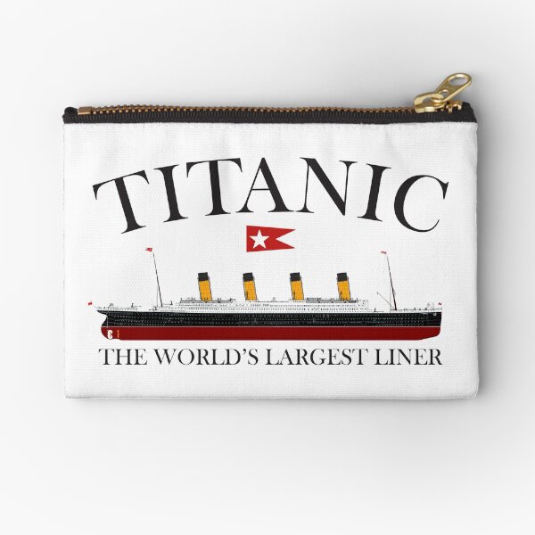 Titanic. 1912, RMS Titanic, Cruise, Ship, Disaster. Zipper Pouch