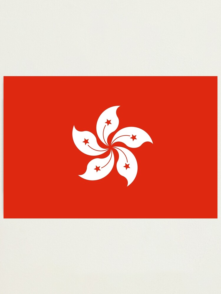 "Flag of Hong Kong" Photographic Print by CountriesFlags Redbubble