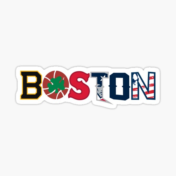 Boston Guy Sport Teams Fan Patriots Celtics Bruins Red Sox Vinyl Sticker  Decal