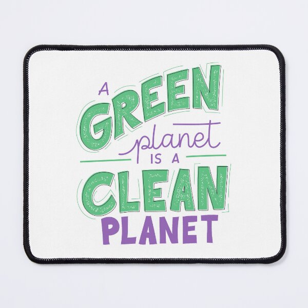Item preview, A Green Planet is a Clean Planet Recycle Reuse Reduce Environment Friendly Image designed and sold by NovawayDirect.