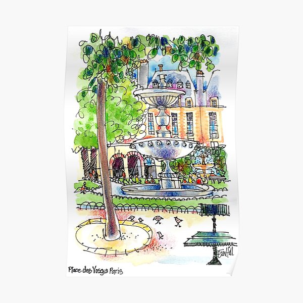 Place des Vosges, Paris Poster