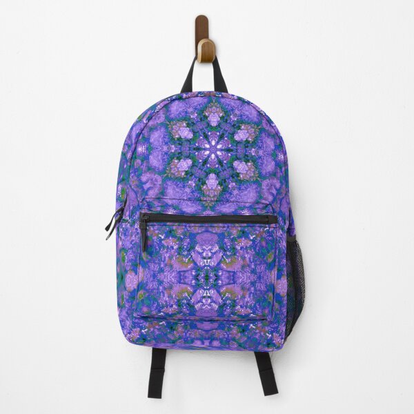 Item preview, Green violet river pebbles kaleidoscope mandala designed and sold by myoriolot.