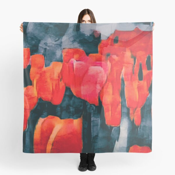 Tulip Field at Night Scarf