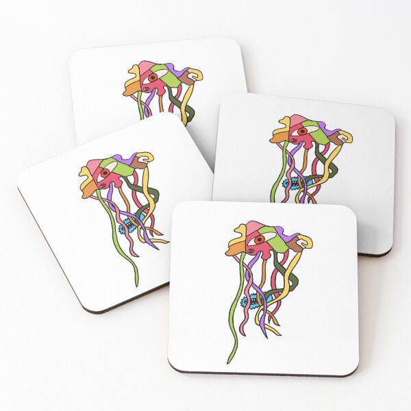 Item preview, The Patchwork Jellyfish (light background) designed and sold by TheDoodlemancer.