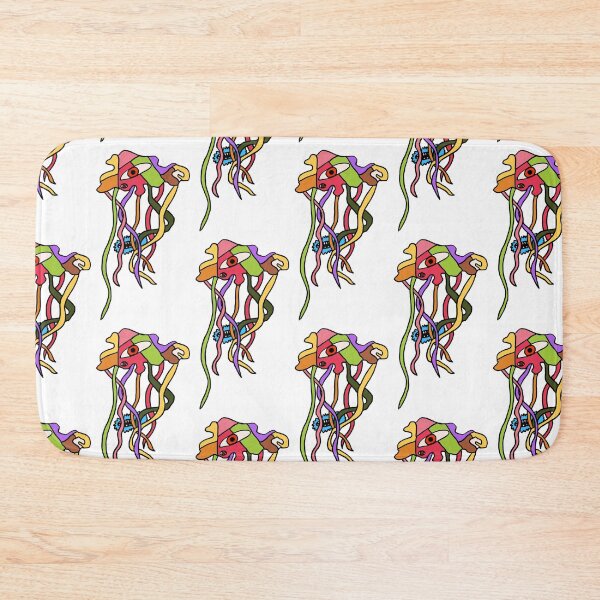 Item preview, The Patchwork Jellyfish (light background) designed and sold by TheDoodlemancer.