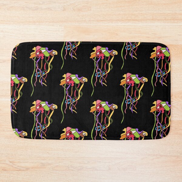 Item preview, The Patchwork Jellyfish (dark background) designed and sold by TheDoodlemancer.