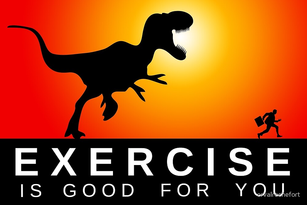 "exercise sports good for you" by orvalrochefort Redbubble