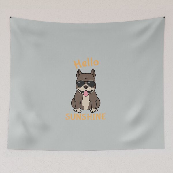 Item preview, I Love Summer, Hello Sunshine Funny Smiling Dog with Glasses designed and sold by InspiredForever.