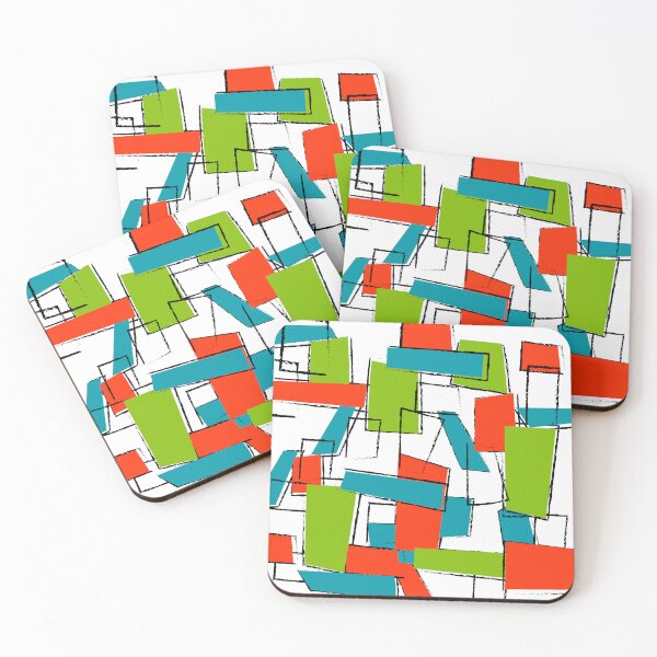 Item preview, Bauhaus Inspired Colored Rectangles designed and sold by LisWilliams.