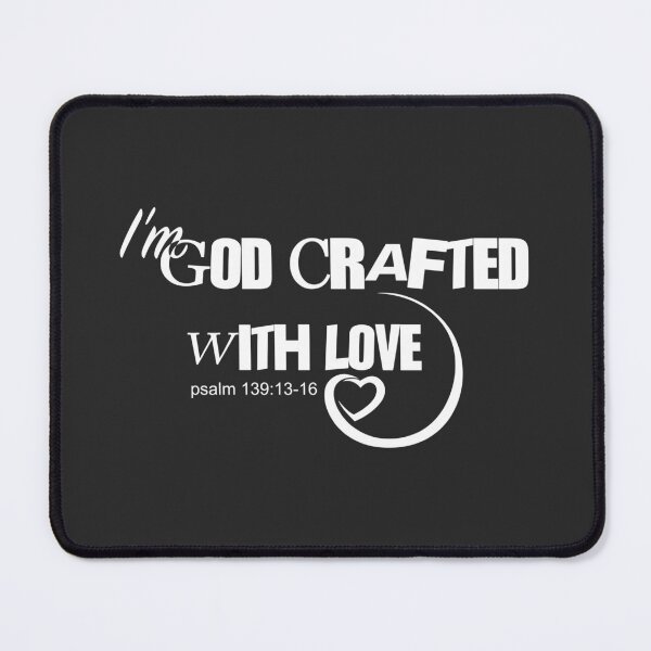 Item preview, Christian Design - I'm Crafted with Love - Psalm 139 designed and sold by simplydesignart.
