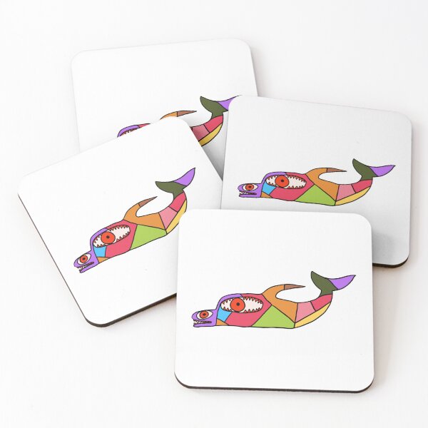 Item preview, The Patchwork Dolphin (light background) designed and sold by TheDoodlemancer.