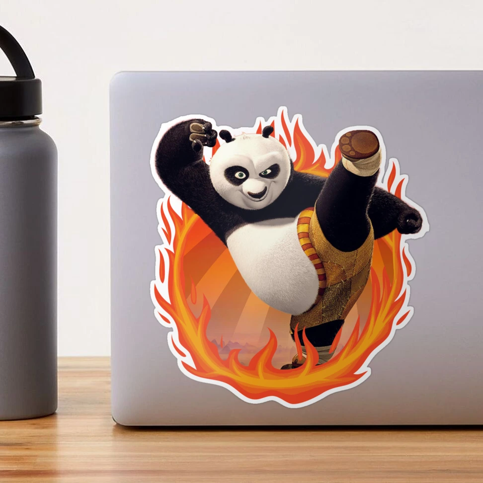 Stickers PC ordinateur portable Kun Fu Panda réf 16268 - Stickers Muraux  Enfant
