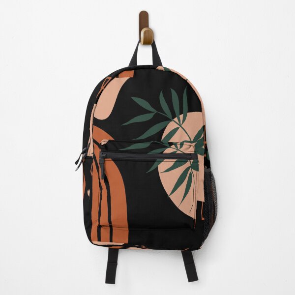 Item preview, New Boho Art Abstract Pattern in beige green and brown snorkeling leaves designed and sold by Ndli.