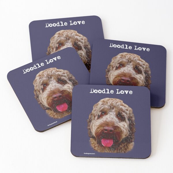 Item preview, Brown Doodle Dog  designed and sold by Happy Dog Doodles.