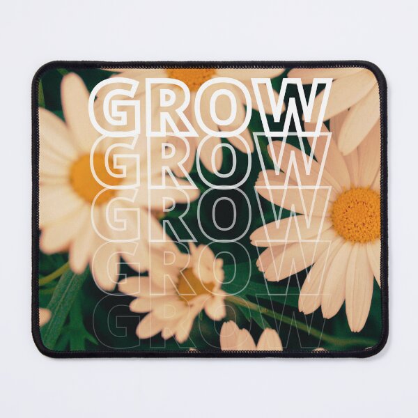 Item preview, GROW (above) - Yellow Tinted White Flowers - Daisies designed and sold by AliceSLee.