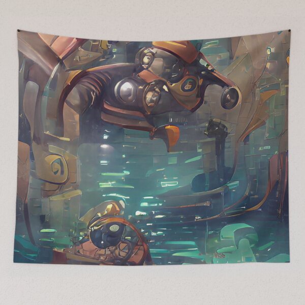Item preview, Underwater Adventure | Artificial Inteligence Generated Art designed and sold by AllAboutAI.