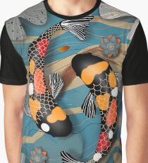 Koi Wassergarten Grafik T-Shirt