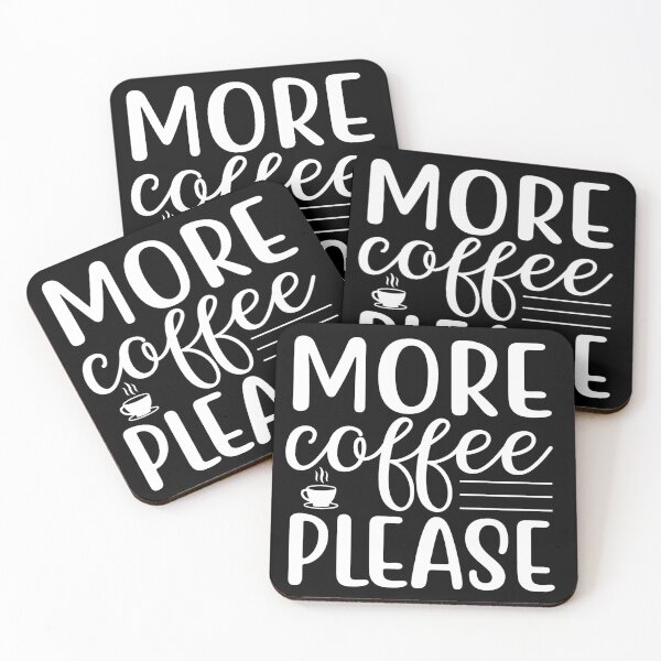 Item preview, More Coffee Please Love Valentine Summer Gift Art Design Happy Life Apparel Essential Motivation Inspiration Joy Mood  designed and sold by DesignByHeartUK.