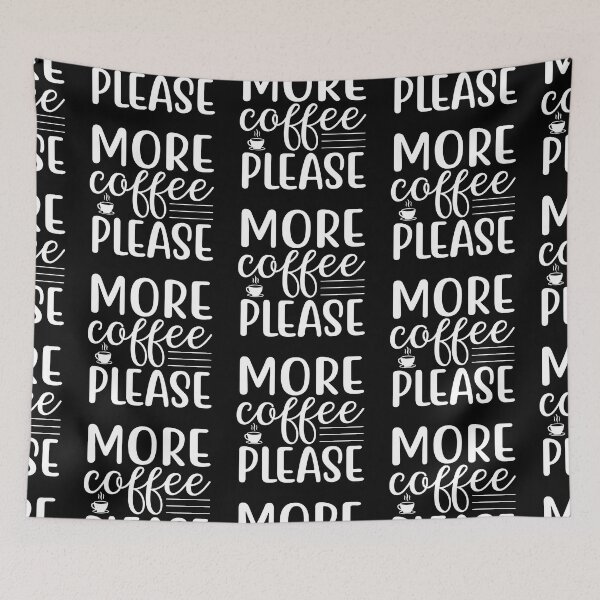 Item preview, More Coffee Please Love Valentine Summer Gift Art Design Happy Life Apparel Essential Motivation Inspiration Joy Mood  designed and sold by DesignByHeartUK.