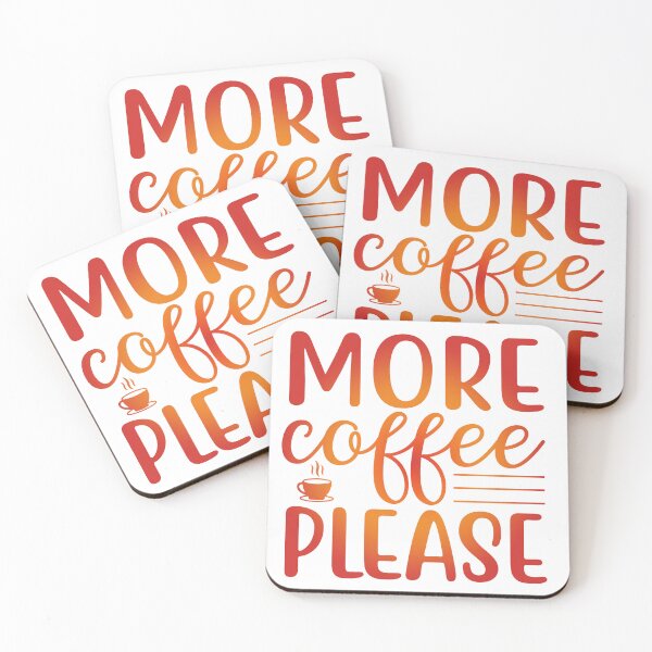 Item preview, More Coffee Please Love Valentine Summer Gift Art Design Happy Life Apparel Essential Motivation Inspiration Joy Mood  designed and sold by DesignByHeartUK.