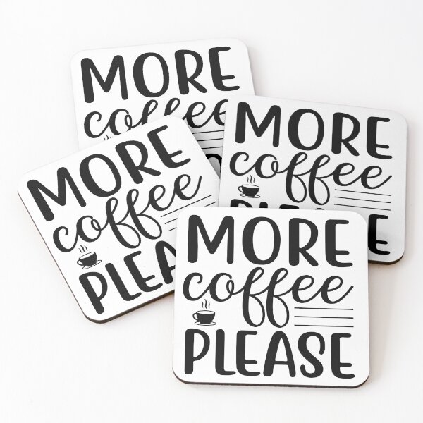 Item preview, More Coffee Please Love Valentine Summer Gift Art Design Happy Life Apparel Essential Motivation Inspiration Joy Mood  designed and sold by DesignByHeartUK.
