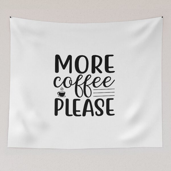 Item preview, More Coffee Please Love Valentine Summer Gift Art Design Happy Life Apparel Essential Motivation Inspiration Joy Mood  designed and sold by DesignByHeartUK.