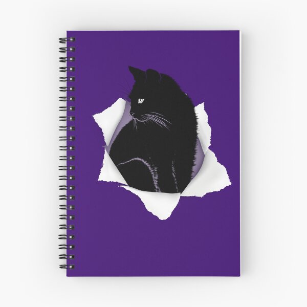 Item preview, torn paper black cat designed and sold by Chaos-Touch.