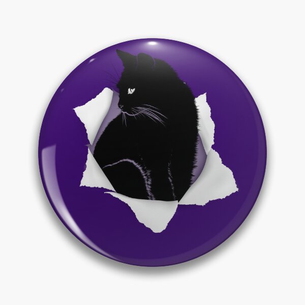 Item preview, torn paper black cat designed and sold by Chaos-Touch.