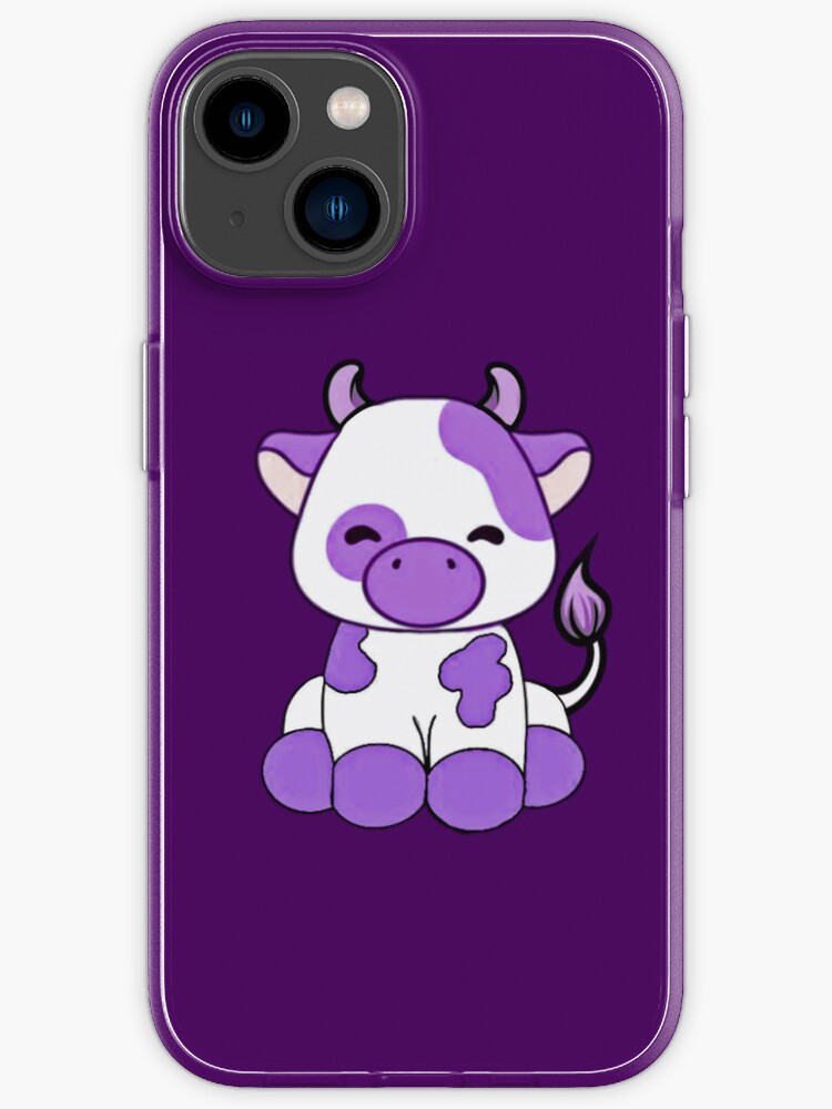 Cute and lovely purple cow Sticker for Sale by Manarshii