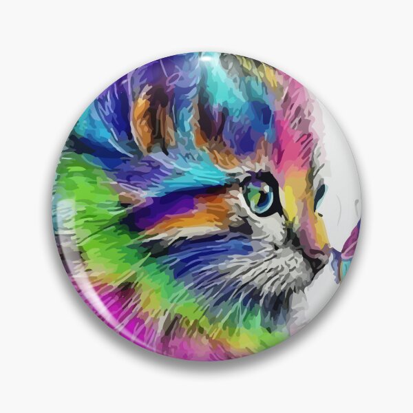 Item preview, Drawing rainbow cat with a Butterfly for cat owners and lovers designed and sold by 1mdmx.