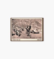 TOUR de FRANCE: Vintage 1952 Fausto Coppi Advertising Print Art Board