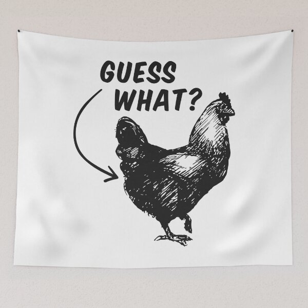 Item preview, Funny Chicken Guess What designed and sold by SunsetGloww.
