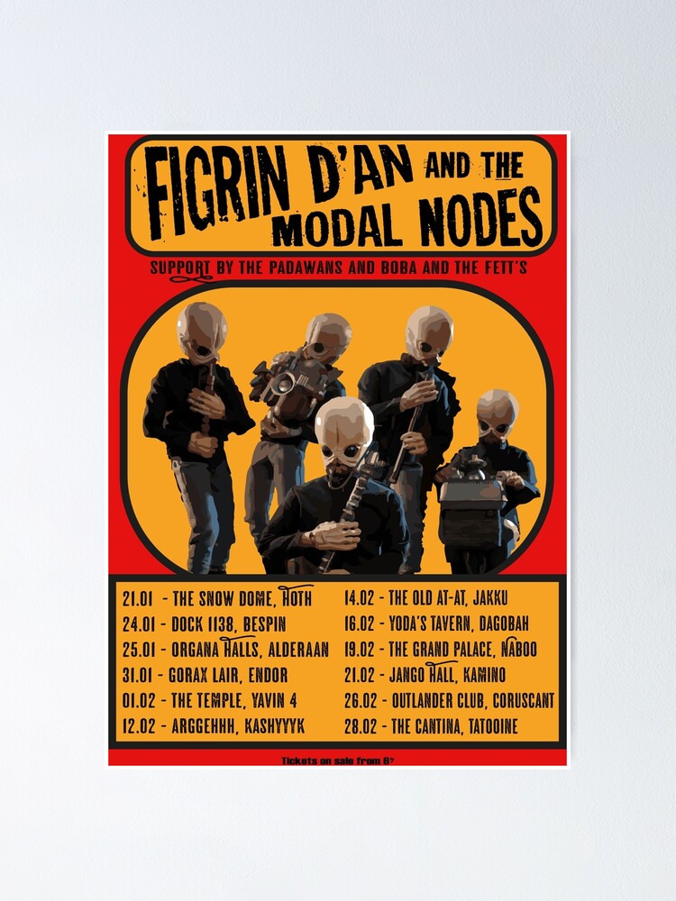 Alternate view of The Cantina Band Tour Poster Poster