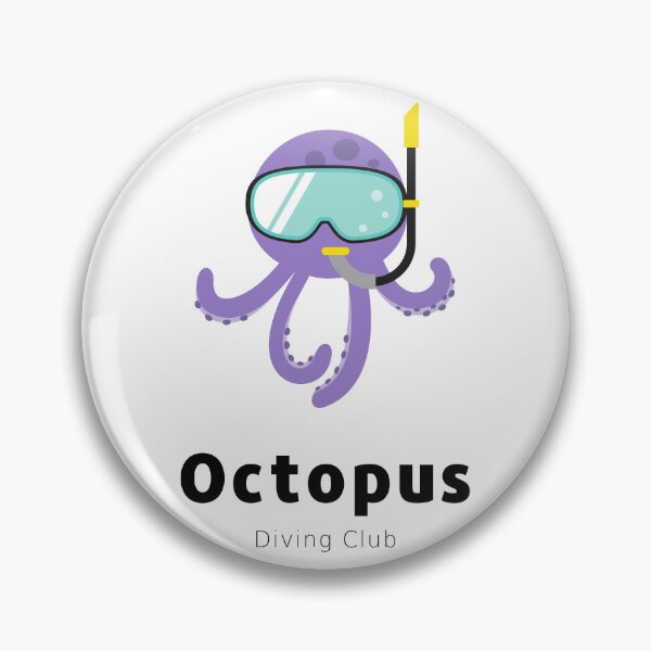 Item preview, club de buceo pulpo designed and sold by Art-Echo.