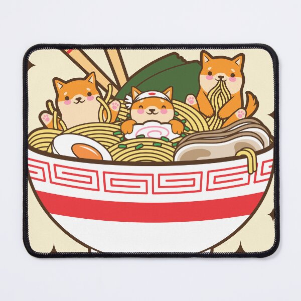 Item preview, Eating Ramen Kawaii Adorable Animals designed and sold by Imakeyouhappy.