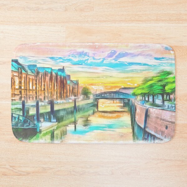 Item preview, Zollkanal canal (Painting) designed and sold by cmphotographs.